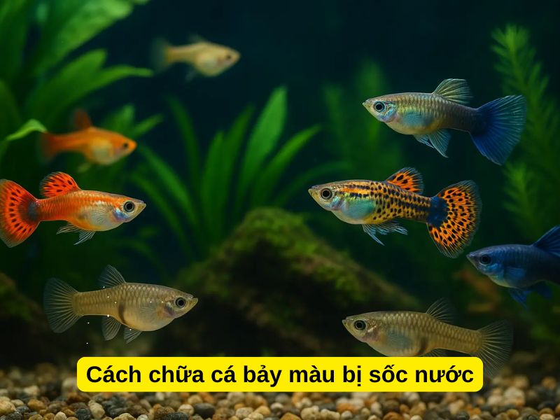 Cách chữa cá bảy màu bị sốc nước
