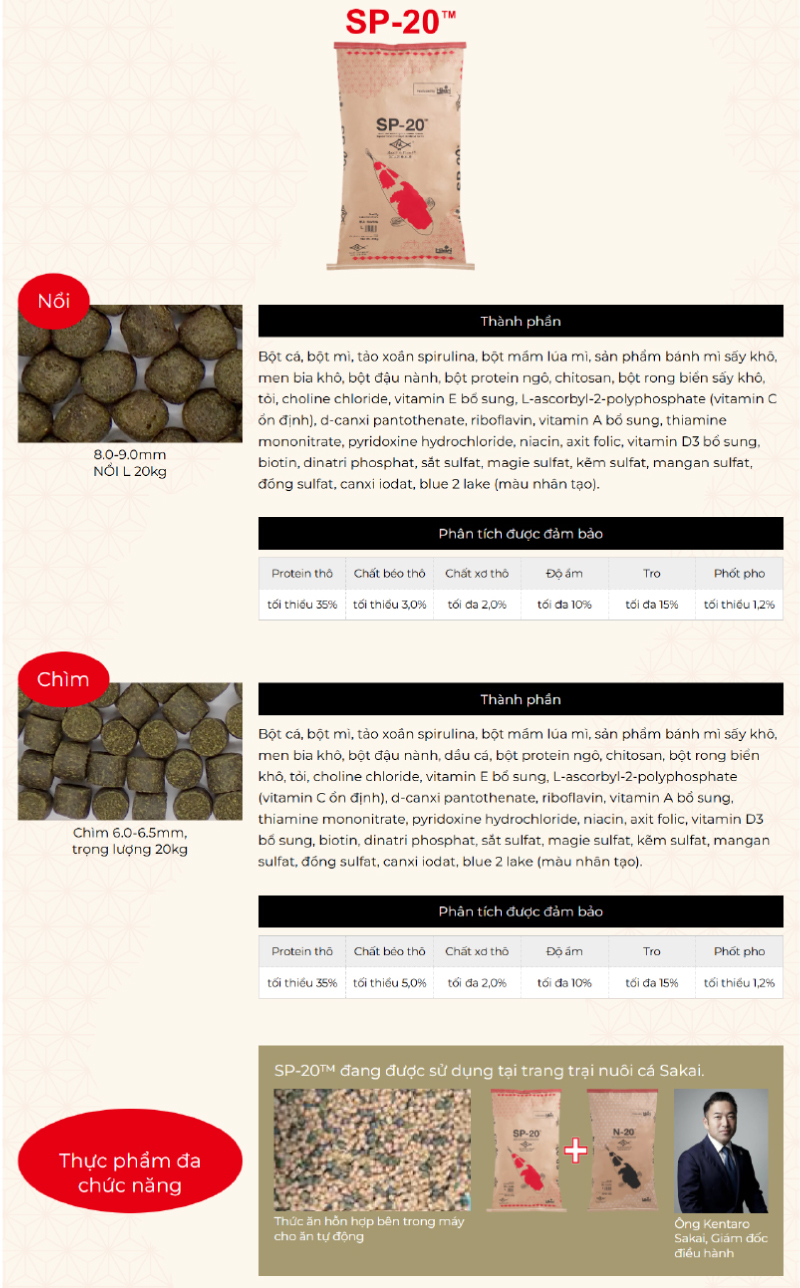 Tăng cường màu sắc cá với Hikari SP-20™